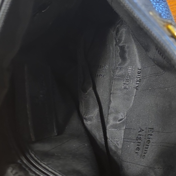 Etienne Aigner Black Pebbled Leather Shoulder Bag, Horsebit Detail EUC - Picture 16 of 16